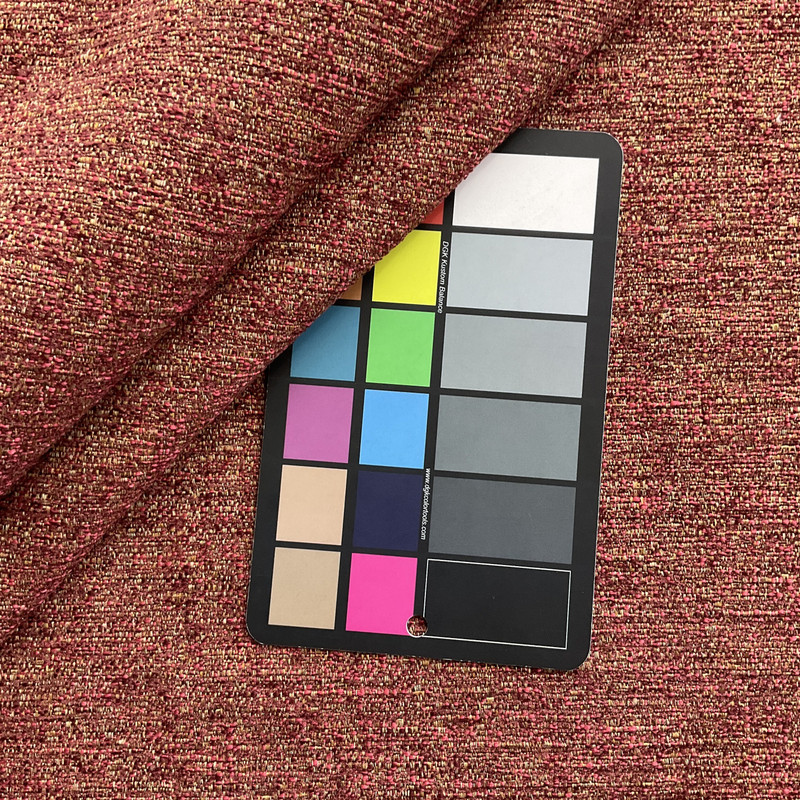 Teatro in Wine | Marled Maroon, Tan Solid Textured Woven Upholstery Fabric | Medium Weight  | 54" Wide | Sold BTY