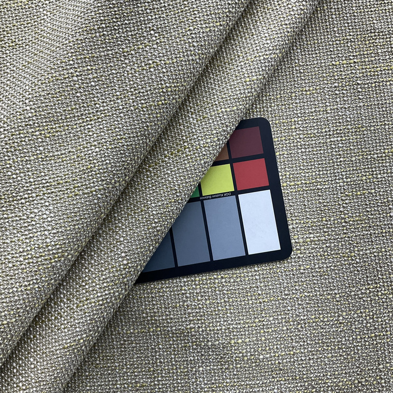 Rocky Road in Lime | Yellow Tan Heathered Solid Textured Woven Upholstery Fabric | Medium Weight  | 54" Wide | Sold BTY