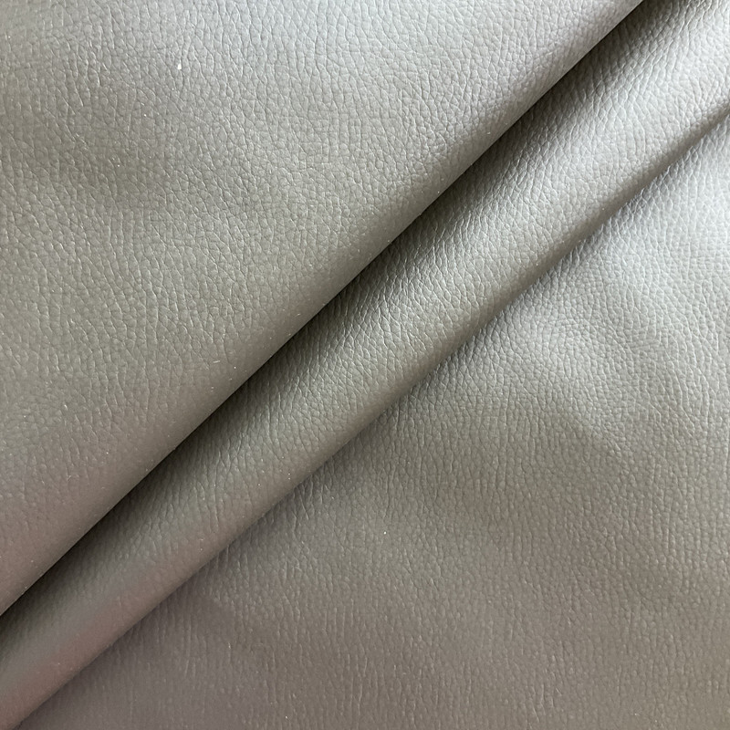 Dk Brown Faux Leather | Vinyl Upholstery Fabric | Light Pebbled Grain | Felt-backed | Heavyweight | 54" Wide | By the Yard