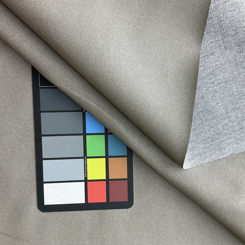 Lightly Mottled Grey-Taupe | Vinyl Upholstery Fabric | Light Grain | Workable | 54" Wide | By the Yard