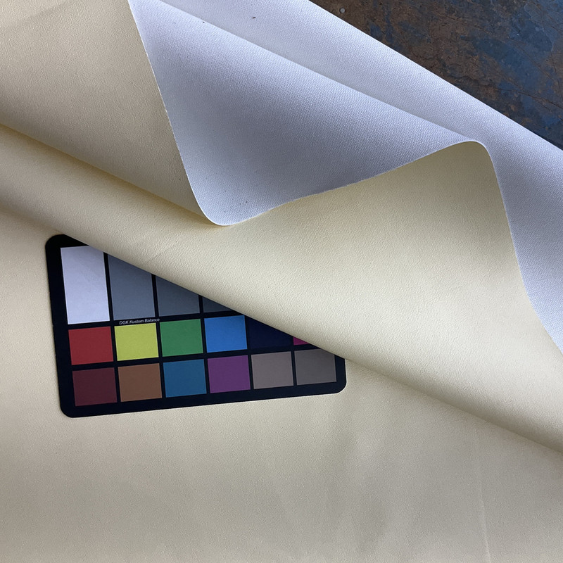 Buttermilk Yellow Faux Leather | Vinyl Upholstery Fabric | Medium Pebbled Grain | Thin and Workable | 54" Wide | By the Yard