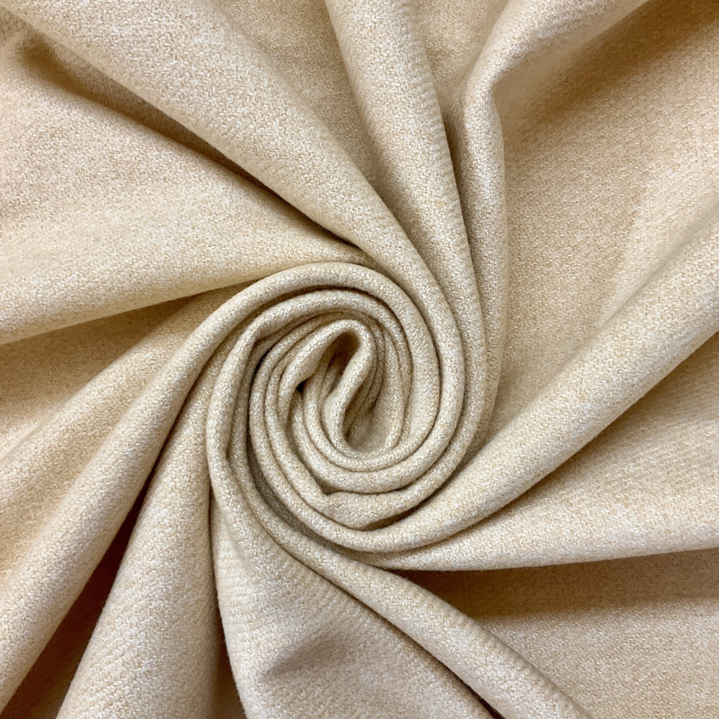 Clifford in Biscuit | Upholstery Fabric | Brushed Twill Weave in Oatmeal Off White | Medium to Heavy Weight | 54" Wide | By the Yard