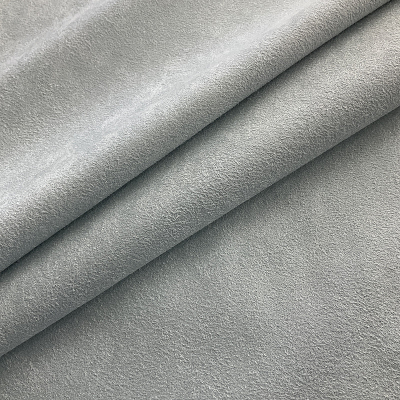 Sensation in Light Blue | Microsuede Upholstery Fabric | 100% Texturized Polyester | Medium Weight | 54" Wide | By the Yard