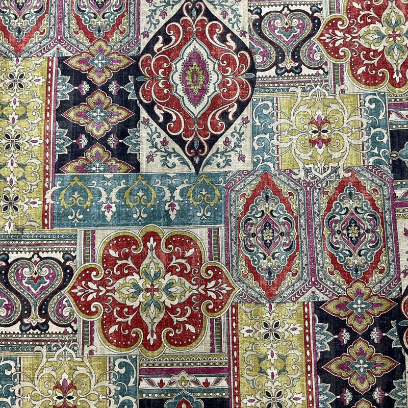 COVINGTON HAMADI In Color GEMSTONE Printed home Decor Fabric | By the Yard