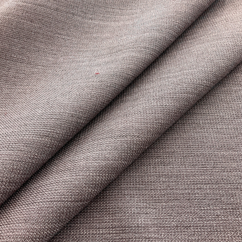 Hester in Anemone | Upholstery Fabric | Striated Grey on Lavender | 100% Polyester | Medium Weight | Nassimi | 54" Wide | By the Yard