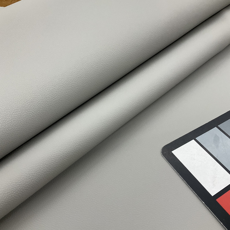 Dove Grey Faux Leather | Vinyl Upholstery Fabric | Heavyweight | 54" Wide | By the Yard