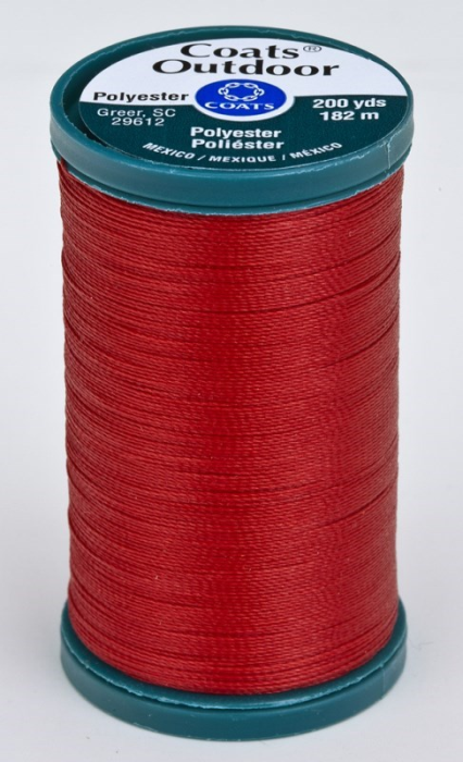 RED CHERRY Tex 90 Outdoor Thread | 100% Polyester UV Stable | 200 Yard Spool |