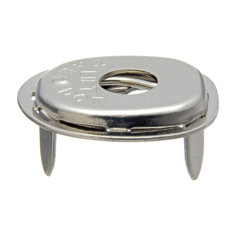 CURTAIN FASTERNER | LTD SOCKET 9/32” LEG Nickel/Brass | 16206 