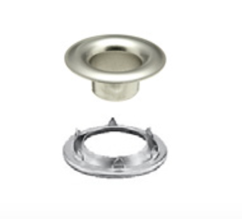 SIZE 2 GROMMET & SPUR WASHER 3/8" Stainless Steel