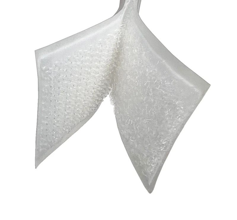 4" ADHESIVE BACK GENERIC VELCRO | HOOK - WHITE