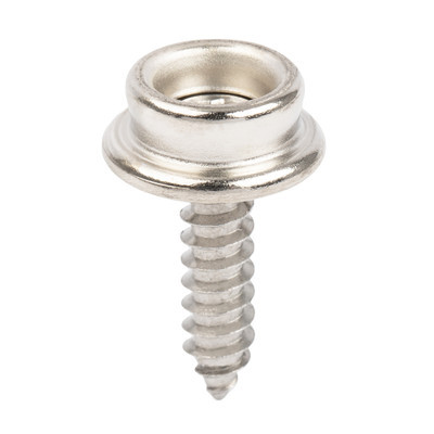 DURABLE SCREW STUD 1" Nickel Stud with SS Screw | 10393-25