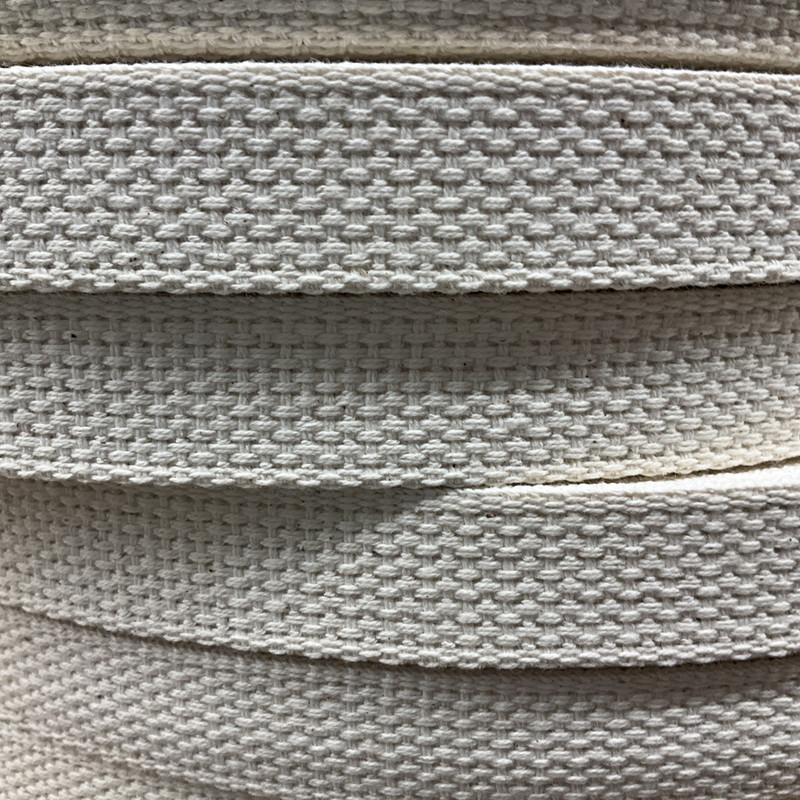 1 INCH Natural Light Weight Cotton Webbing / Bag Straps / Edging | By The Yard