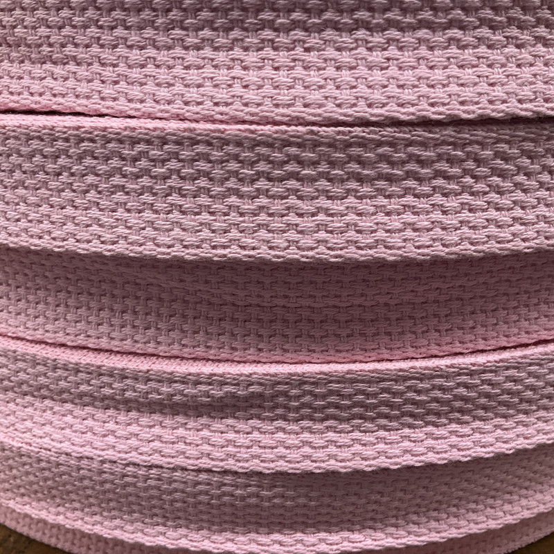 1 INCH Pastel Pink Light Weight Cotton bing / Bag Straps / Edging