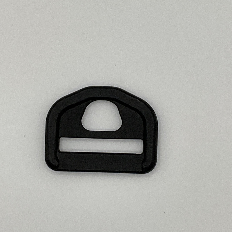 1 Inch D-Ring | Black | Plastic Hardware | Use for Bags / Straps / Webbing