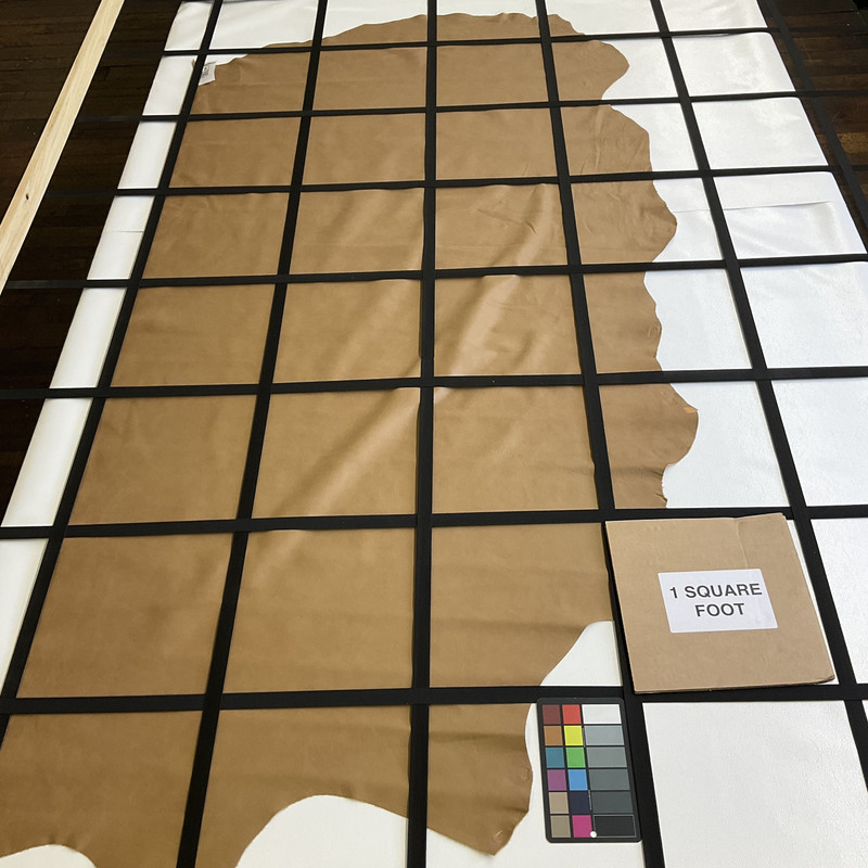 Beige Brown | Leather Cowhide | 22 Square Feet | 3 Ounce / 1.1 mm