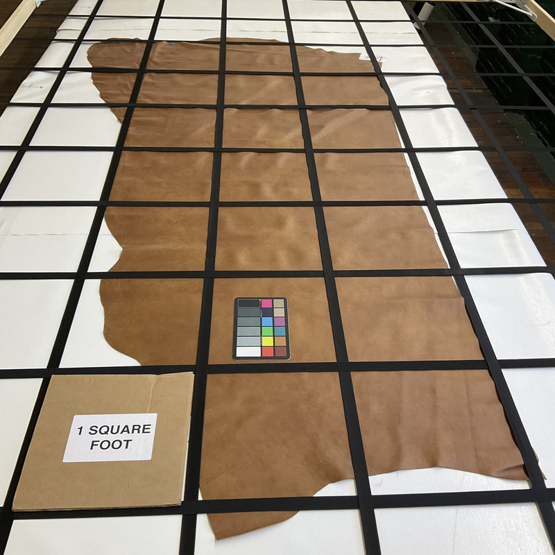 New Promenade in Honey Brown | Leather Cowhide | 19 Square Feet | 3 Ounce / 1.2 mm