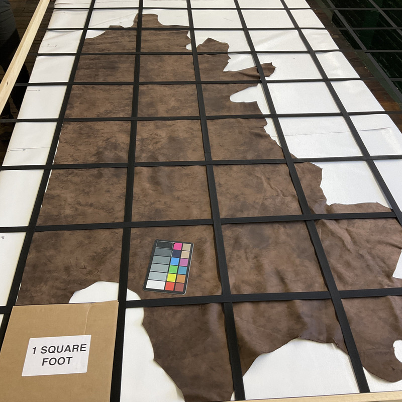 Mottled Chocolate Brown Matte | Smooth Leather Cowhide | 23 Square Feet | 3.5 Ounce / 1.3 mm