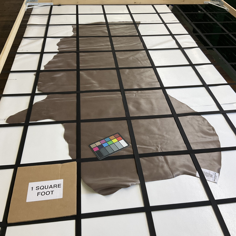 Canyon in Coffee Quartz | Patent Leather Cowhide | 17 Square Feet | 3 Ounce / 1.3 mm