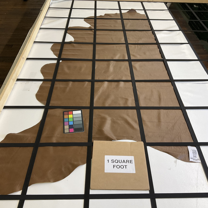 New Promenade in Willow Brown | Leather Cowhide | 18 Square Feet | 3 Ounce / 1.1 mm