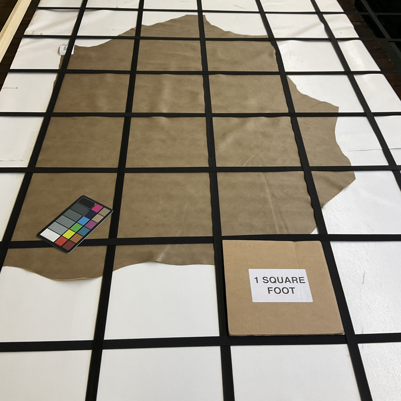 Taupe Brown | Leather Cowhide | 13 Square Feet | 3 Ounce / 1.1 mm