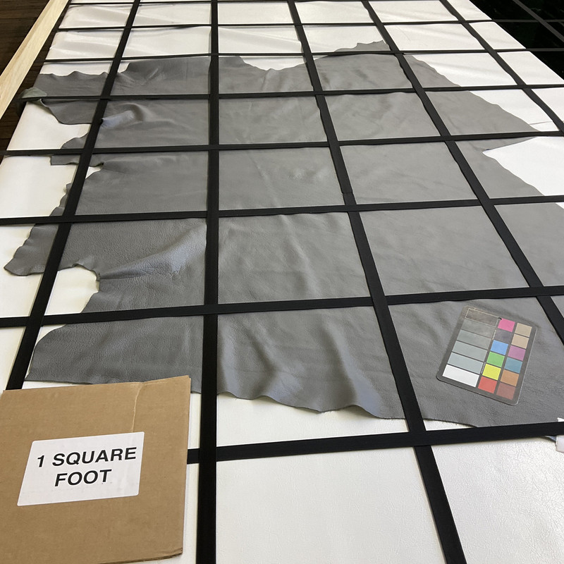 Cetus in Concrete Grey | Full Grain Leather Cowhide | 14 Square Feet | 3 Ounce / 1.2 mm