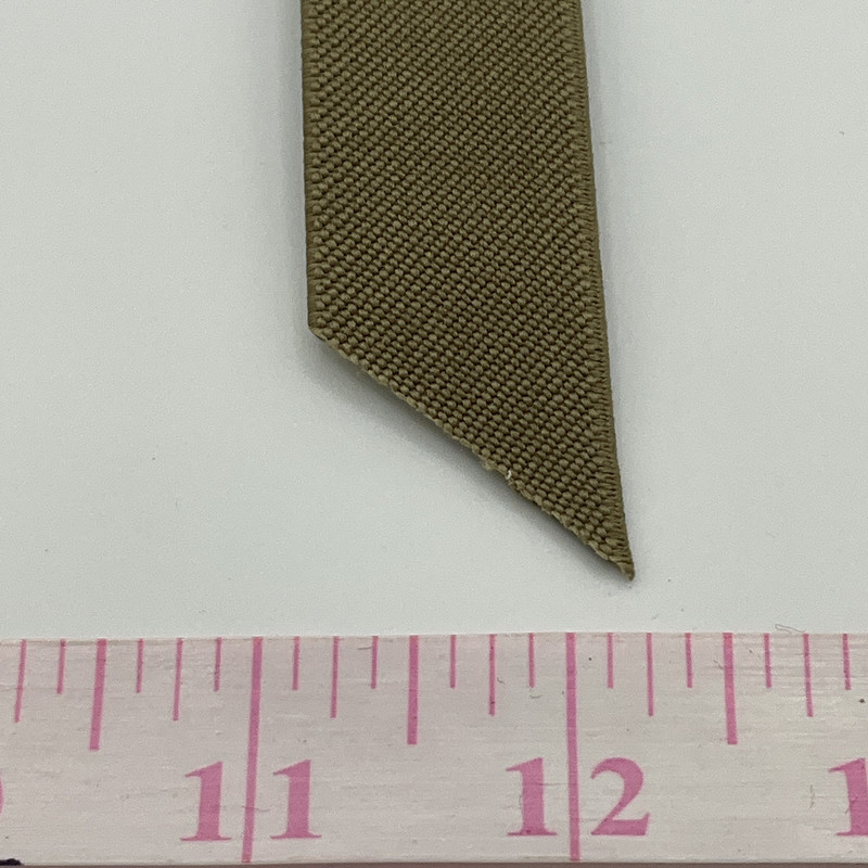 1" Green Braided Elastic | Heavy Duty | Bags / Waistbands / Costumes | By the Yard