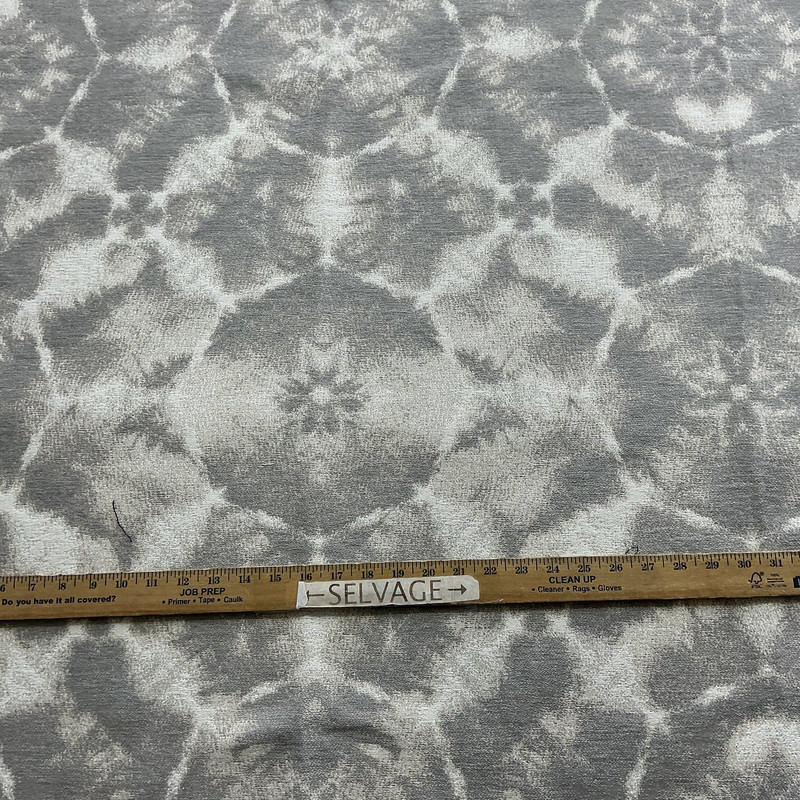 Sunbrella Authentic Pebble (145485-0002) | Outdoor / Indoor Upholstery Fabric | Waterproof | Abstract Grey / Off White | Solution Dyed Acrylic | 54" Wide | By the Yard