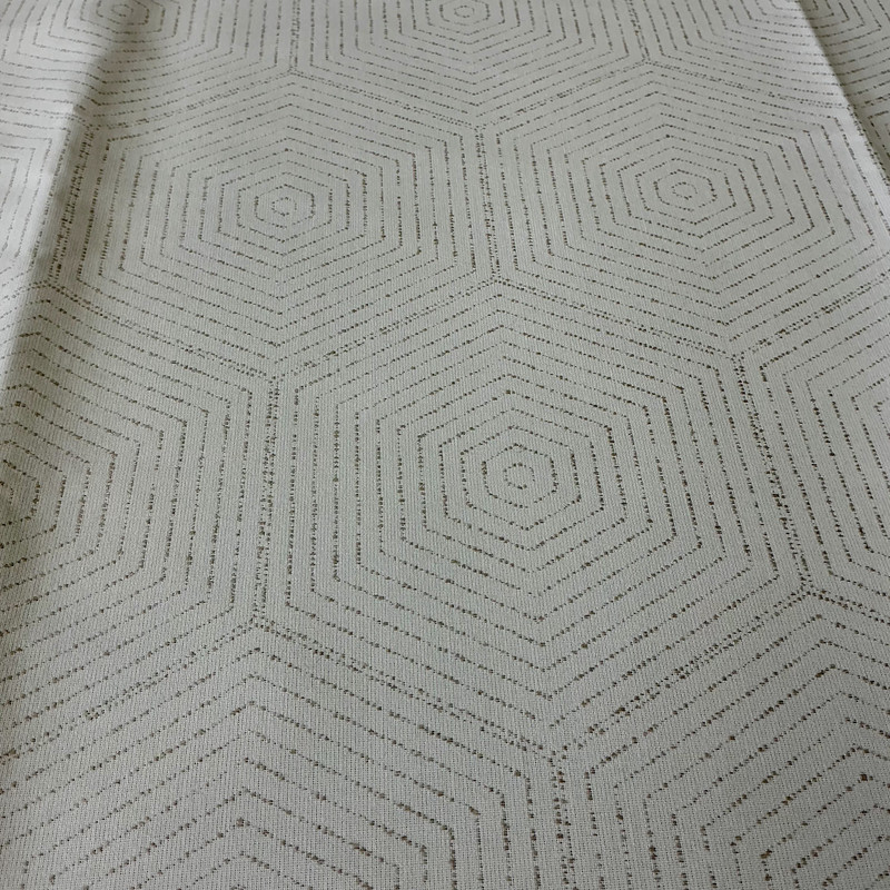 Sunbrella Enrich Cloud (44341-0003) | Outdoor / Indoor Upholstery Fabric | Waterproof | Geometric White / Off White | Solution Dyed Acrylic | 54" Wide | By the Yard