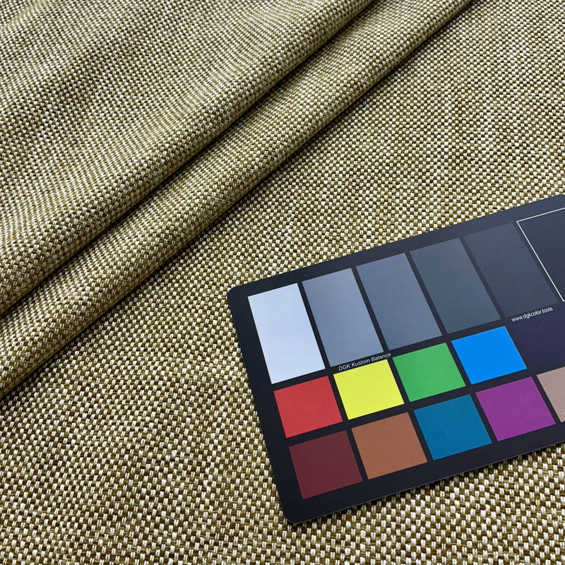 Dial in Olive | Europatex Upholstery Fabric | Green / White Checkered Basketweave | Heavyweight | 57" Wide | By the Yard