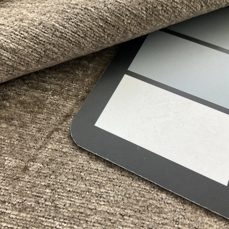 2 Yard Piece of Gole in Putty | Upholstery Fabric | Mottled Chenille in Taupe | Heavyweight | 54" Wide | By the Yard