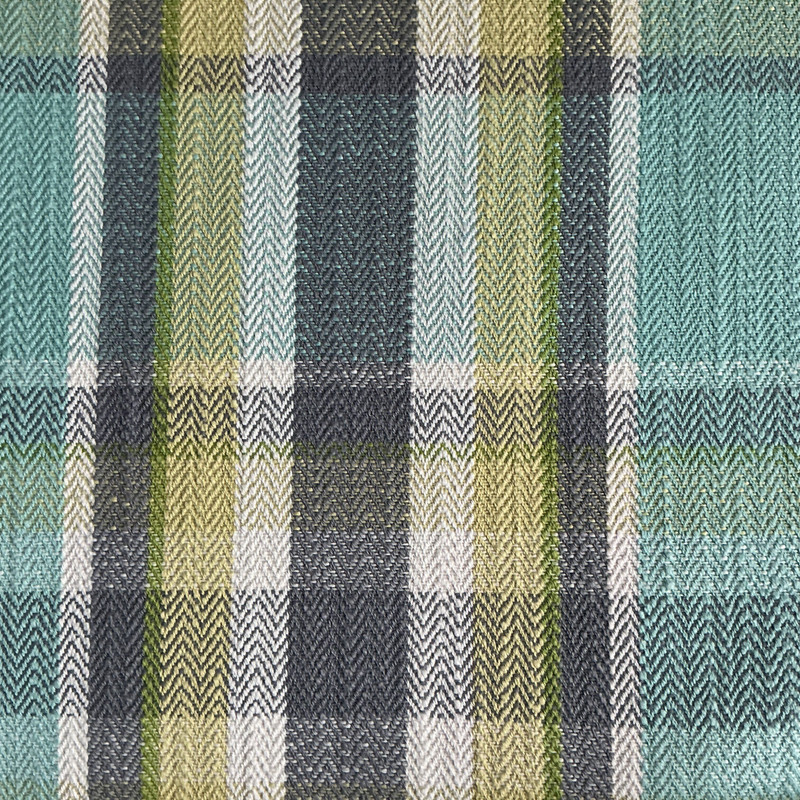 Gloucester in Seaglass | Upholstery Fabric | Plaid Green / Blue / Grey | Covington | 54" Wide | Heavy Weight | By the Yard