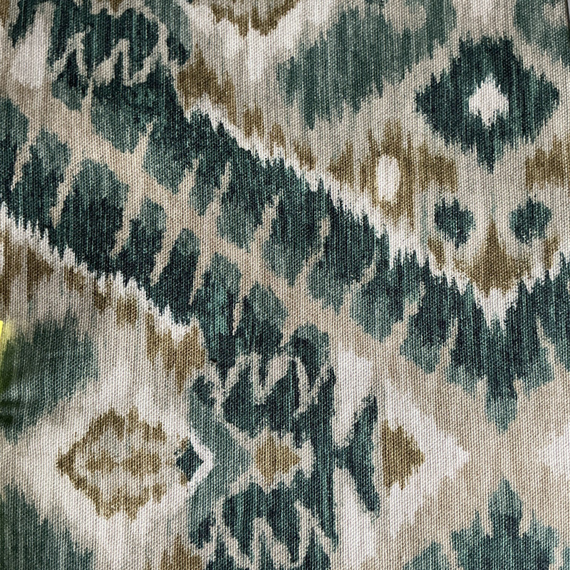 Sparta in Parrot | Home Decor Fabric | Green / Brown / Beige | 100% Cotton | P Kaufmann | Medium Weight | 54" Wide | By the Yard