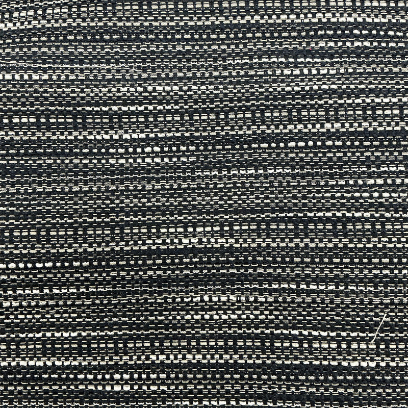 Striated Black / White / Taupe | Upholstery Fabric | Heavy Weight | 54" Wide | By the Yard