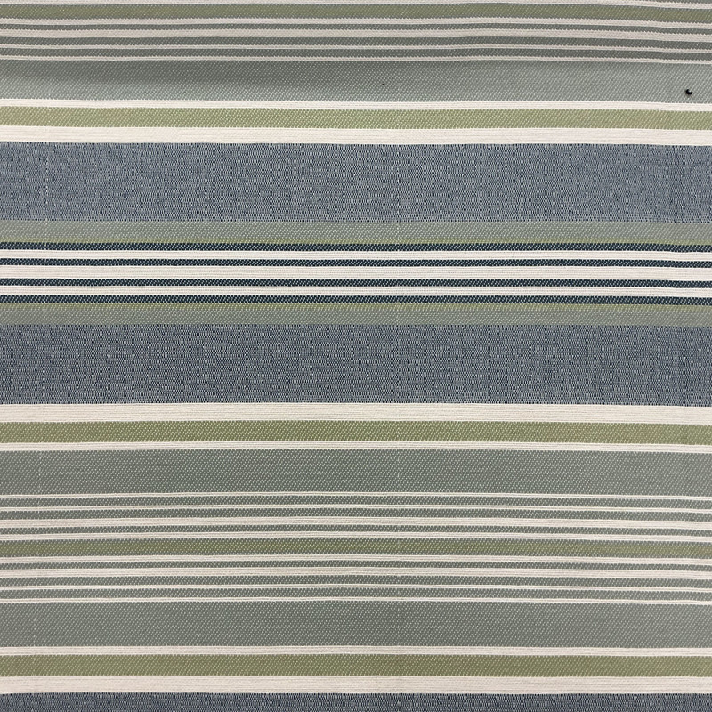 Brant in Seamist | Upholstery Fabric | Stripes | Blue / Green / White | Medium Weight | Richloom | 54" Wide | By the Yard
