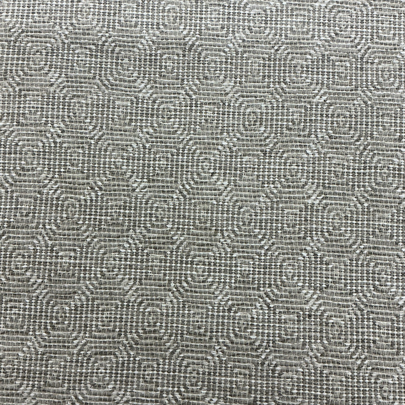 Etta in Pebble | Upholstery Fabric | Geometric Weave in Grey / Off White | Richloom | Heavy Weight | 54" Wide | By the Yard