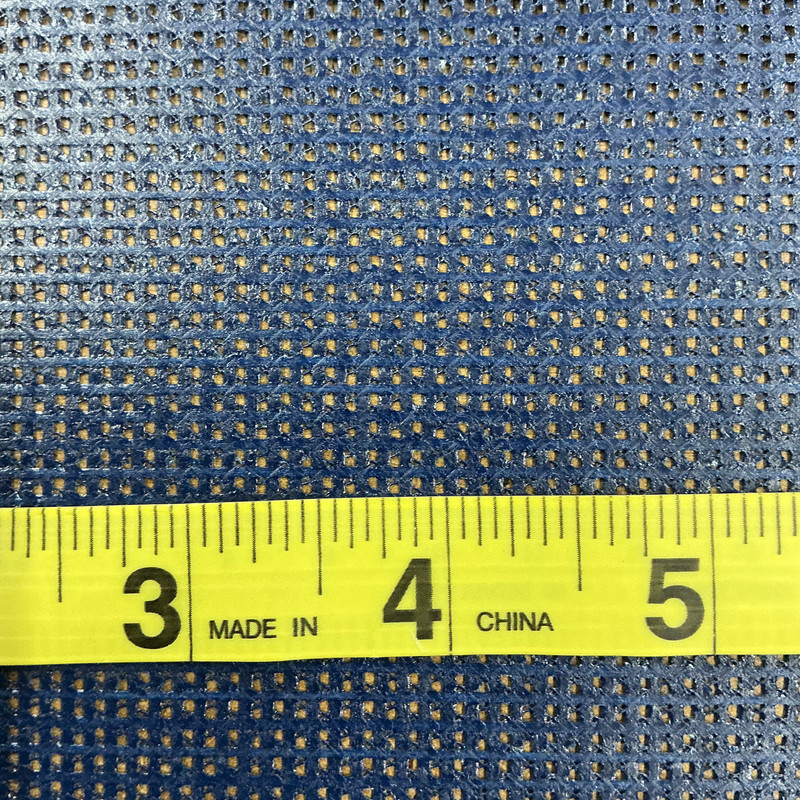 Navy Blue 9 x 12 Vinyl Mesh | Windscreen, Safety Fencing, Gym Dividers, Awning Drop Shades | Bruin Plastics | 72" Wide | By the Yard