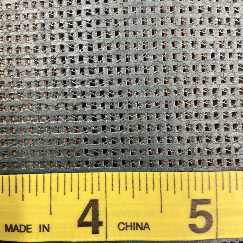 Olive Green 9 x 12 Vinyl Mesh | Windscreen, Safety Fencing, Gym Dividers, Awning Drop Shades | Bruin Plastics | 57" Wide | By the Yard