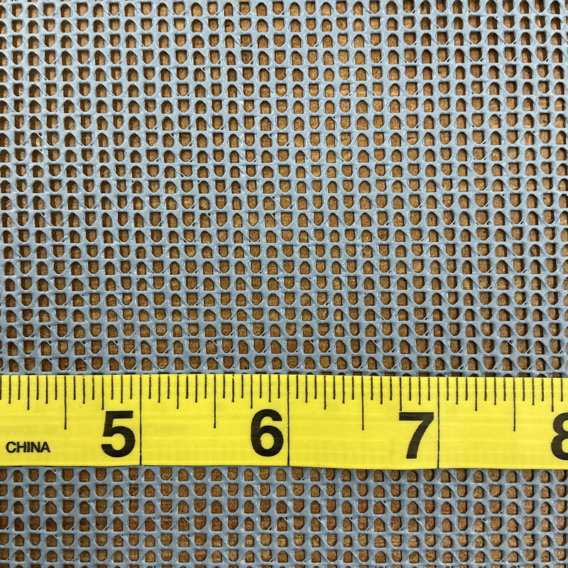 Wedgewood Blue 9 x 9 Vinyl Mesh | Windscreen, Safety Fencing, Gym Dividers, Awning Drop Shades | Bruin Plastics | 72" Wide | By the Yard
