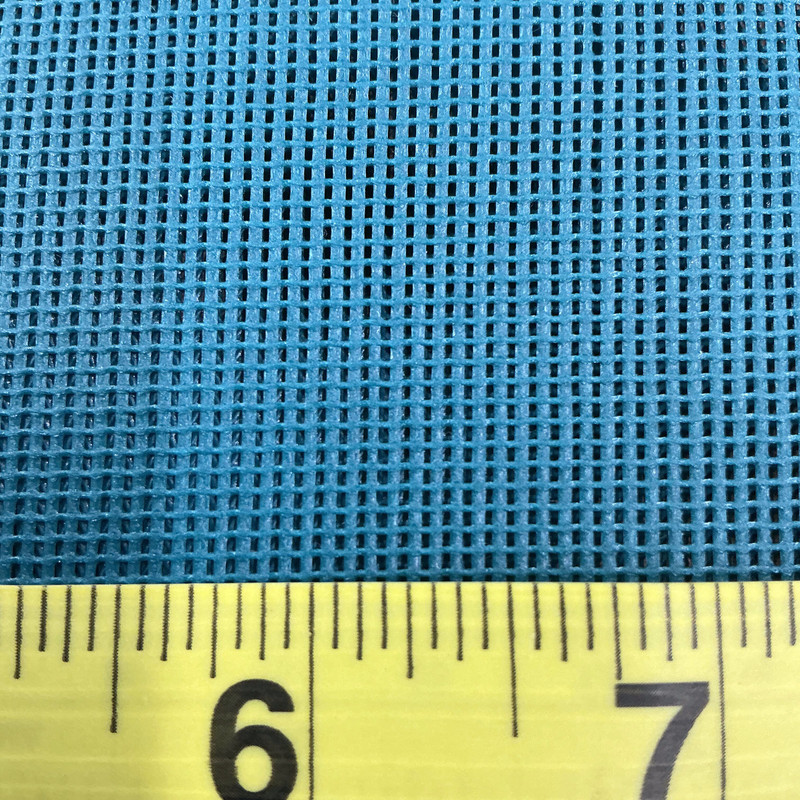 Teal 18 x 18 Vinyl Mesh | Windscreen, Safety Fencing, Gym Dividers, Awning Drop Shades | Bruin Plastics | 60" Wide | By the Yard