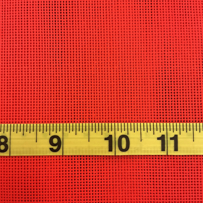Bright Orange 18 x 18 Vinyl Mesh | Windscreen, Safety Fencing, Gym Dividers, Awning Drop Shades | Bruin Plastics | 60" Wide | By the Yard