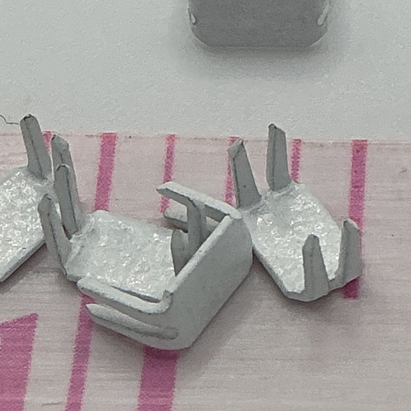 #5 ZIPPER BOTTOM STOPS WHITE