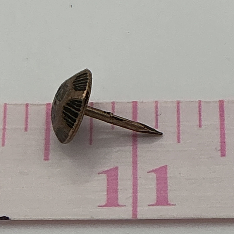 C.S. Osborne Oxford Old Copper Decorative Nails / Upholstery Tacks | 7/16th diameter | 1/2" tack