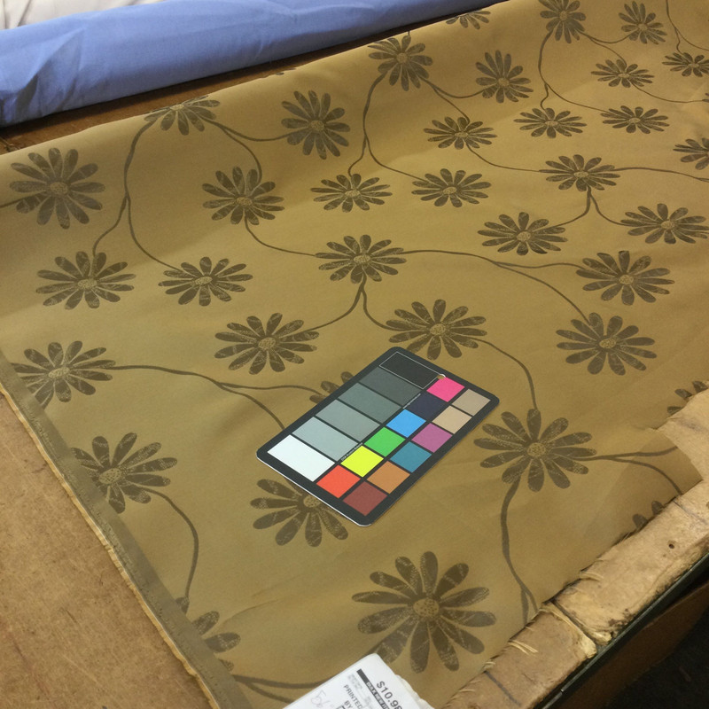 5 Yard Piece of Sheer Tone on Tone Brown Floral | Drapery Fabric | 54" Wide | By the Yard