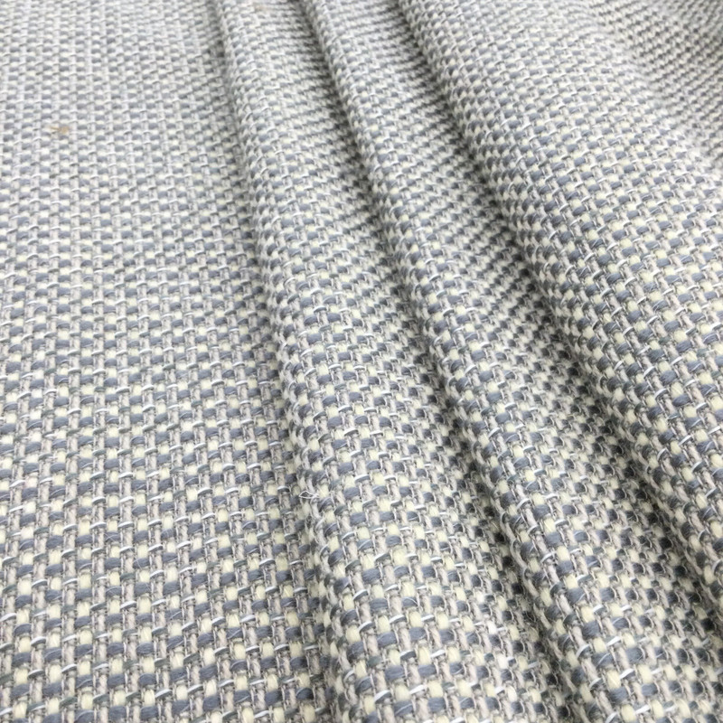 2 Yard Piece of Textured woven Bluegreen and White | Upholstery Fabric | 54" Wide | By the Yard