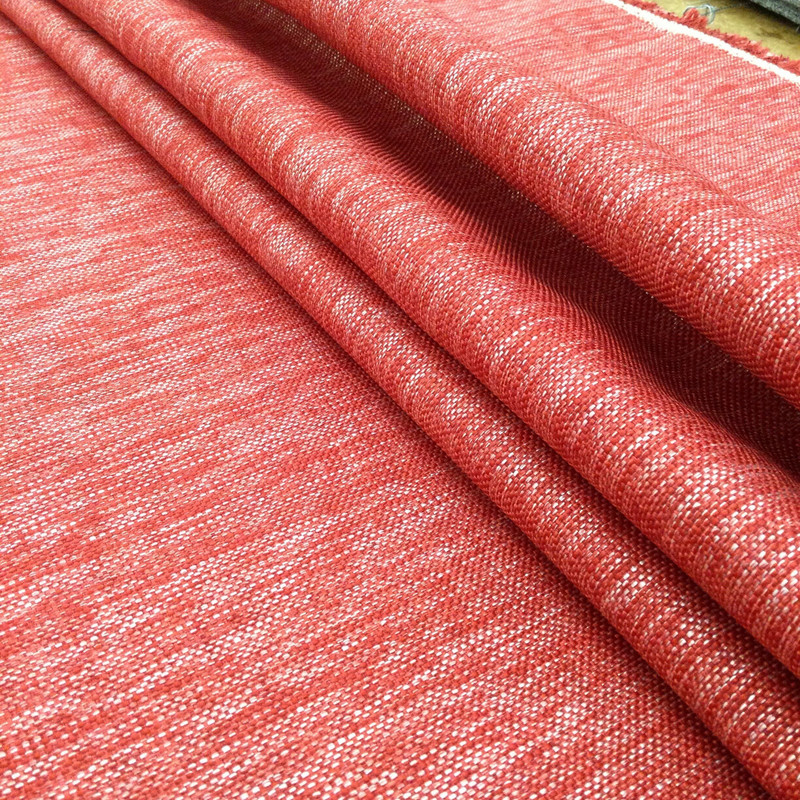 1.75 Yard Piece of Variegated Red and White | Upholstery / Slipcover Fabric | 54" Wide | By the Yard