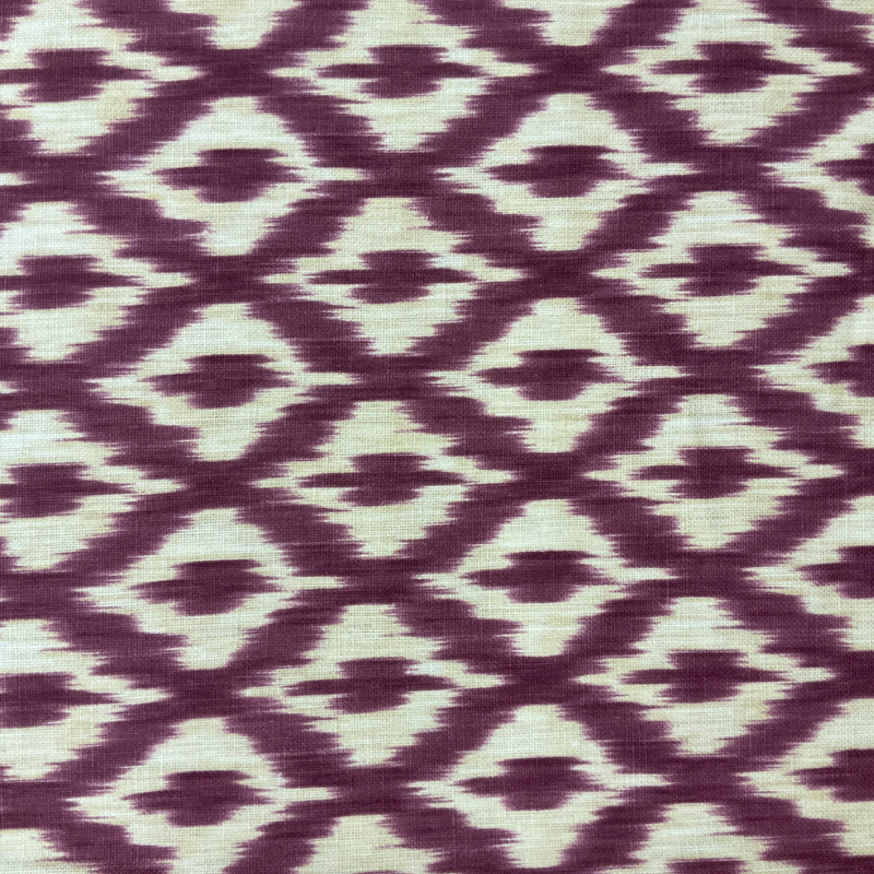 1.75 Yard Piece of Williamsburg Dedra Prune  Fabric 54" Upholster / Drapery Fabric