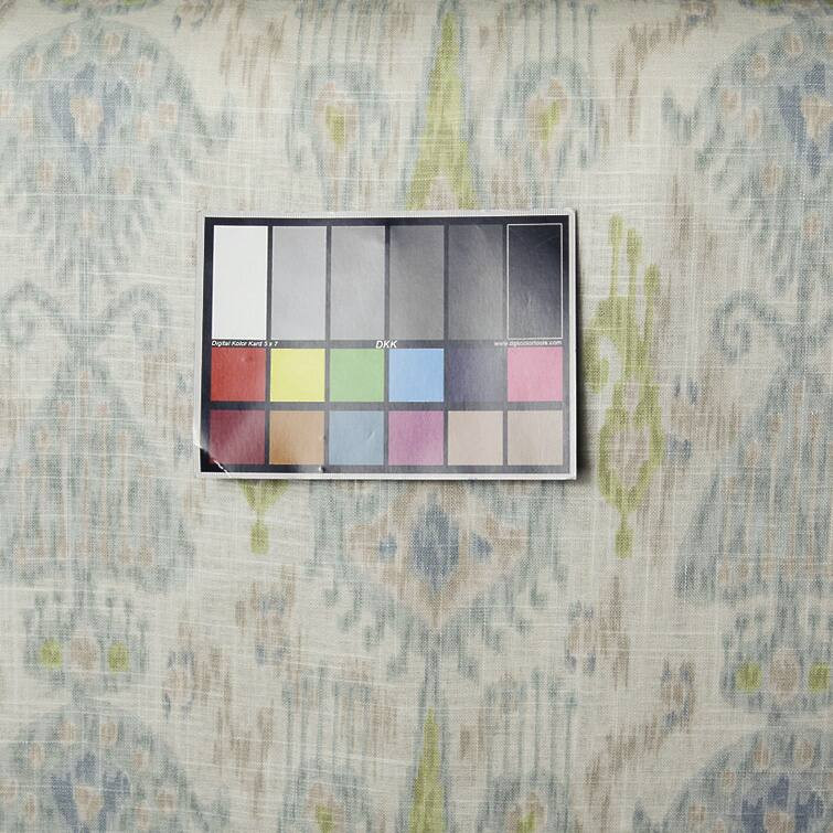 4 Yard Piece of Pastel Fabric By Robert Allen KHANJALI GLACIER Drapery & Upholstery Weight