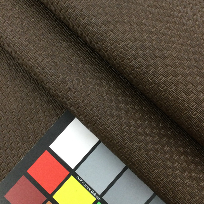 1 Yard Piece of Dark Brown Basketweave | Marine, Boat, & Auto Vinyl Fabric | UV + Salt Water Proof | 54" Wide | By the Yard