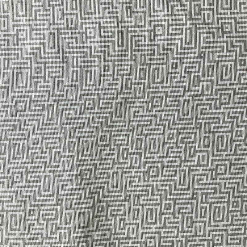 1.875 Yard Piece of Interlochen in Slate | Home Decor Fabric | Maze Design in Grey / Off White | Magnolia Home | 54" Wide | By the Yard