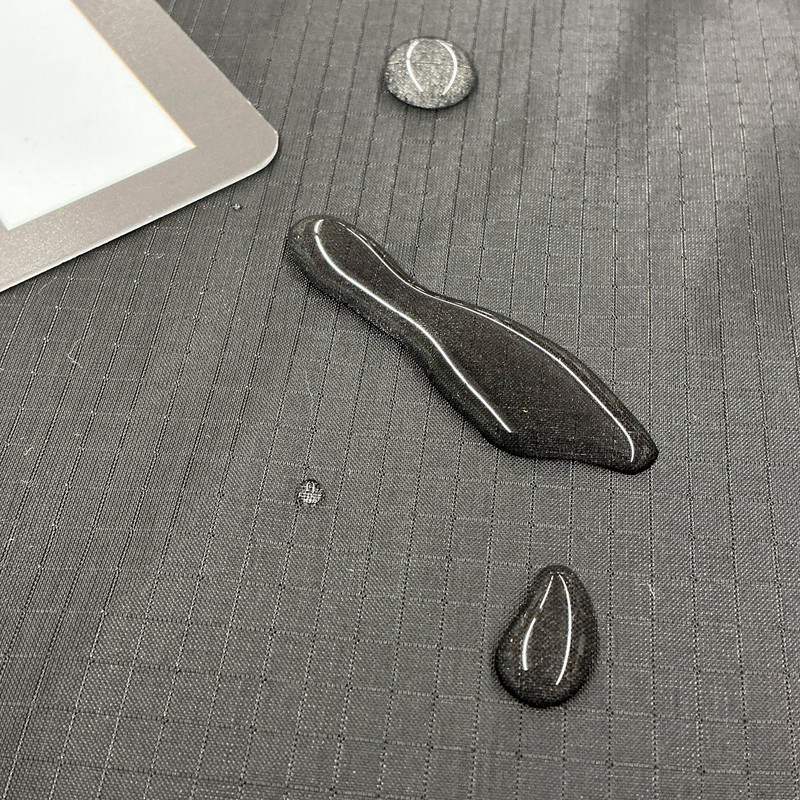 Black Ripstop Waterproof Nylon Fabric | Outdoor Bags, Tents, Sleeping Bags etc. | 70 Denier | Lightweight Nylon | 75" Wide | By the Yard